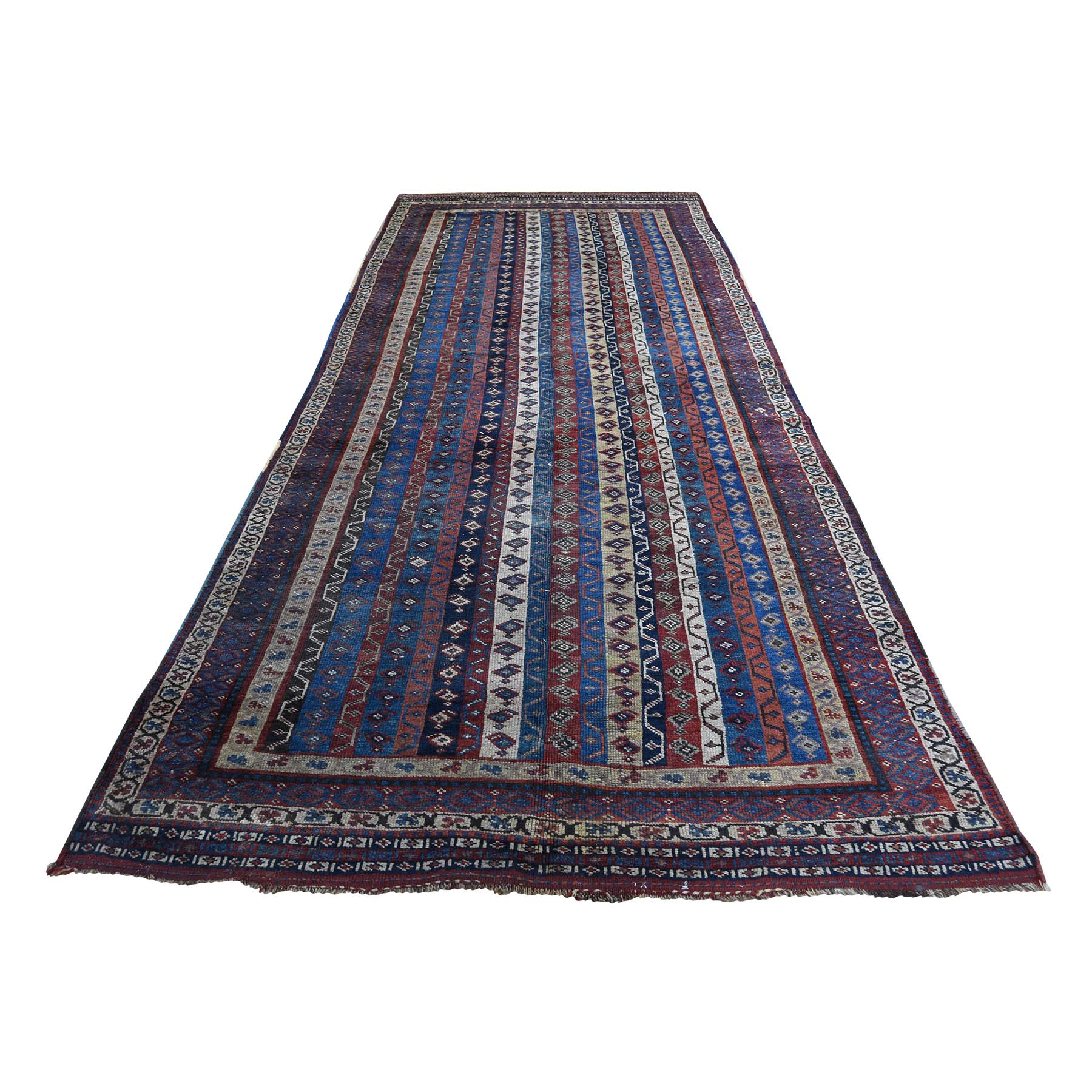 Casual Wool Hand-Knotted Area Rug 4'10